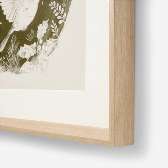 16" x16" Dove Framed Wall Art Print Christmas 2024 - Threshold with Studio McGee - Picture 3 of 4